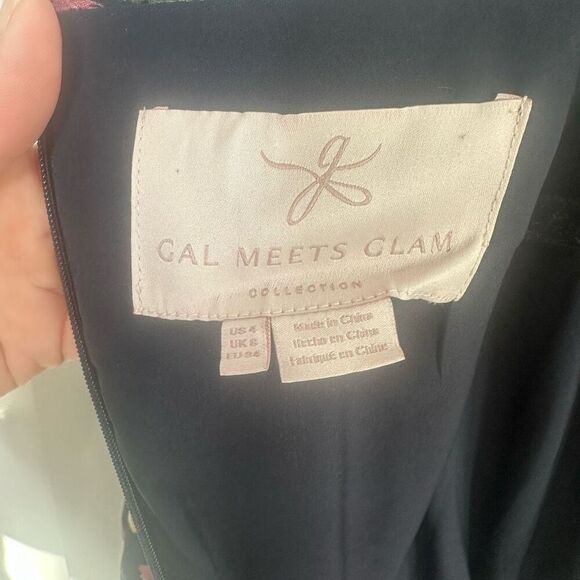 Gal Meets Glam Ashlynn floral print chiffon maxi Size 4 (q1) - Picture 7 of 9